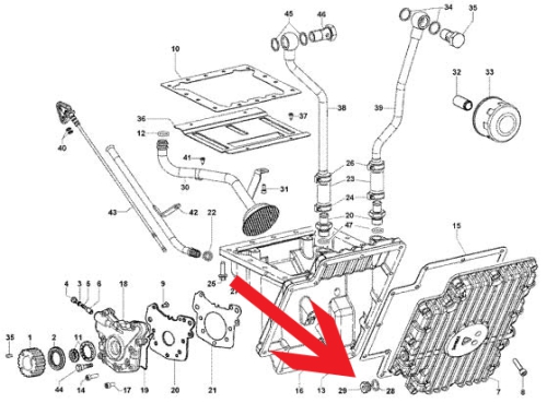 Oil drain screw